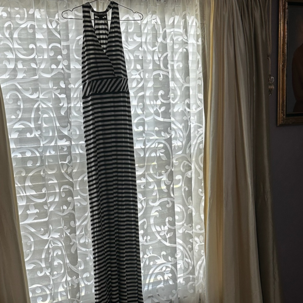 Ann Taylor Jersey Knit Striped Maxi Dress, Size L, NWOT*